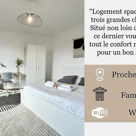 Апартаменты Saint Thierry Spacieux 6 Personnes Proche Centre *